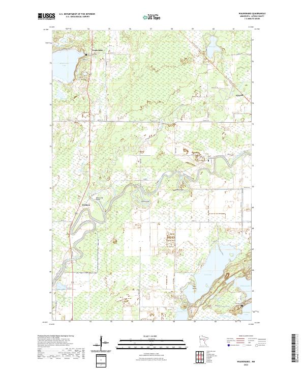 US Topo 7.5-minute map for Waukenabo MN