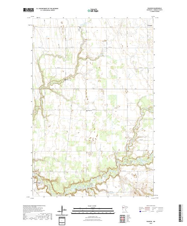US Topo 7.5-minute map for Waukon MN