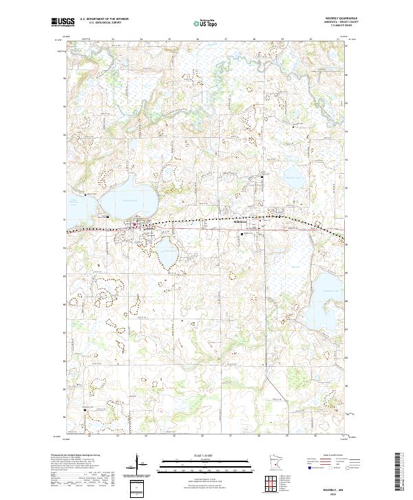 US Topo 7.5-minute map for Waverly MN