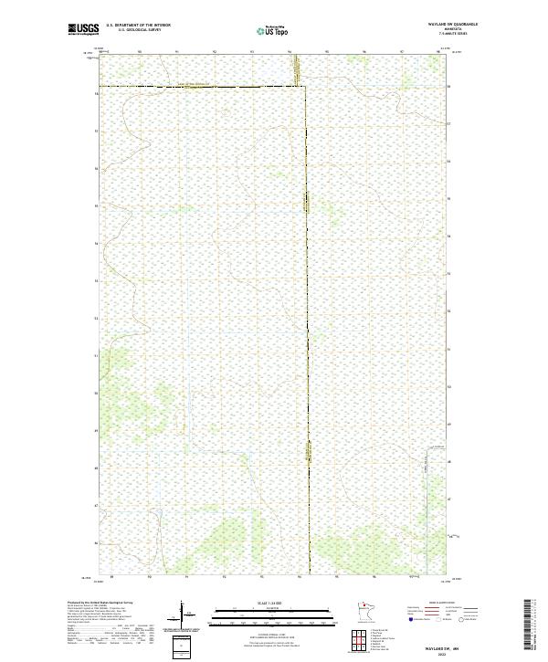 US Topo 7.5-minute map for Wayland SW MN