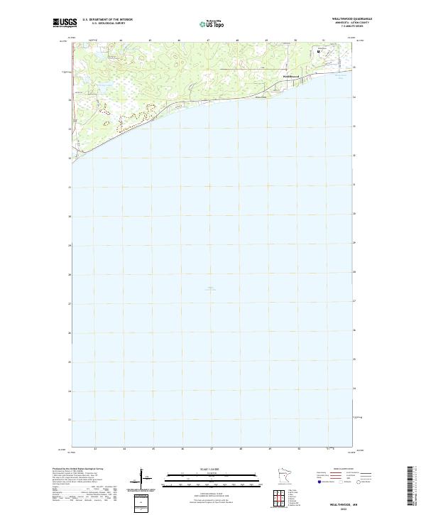 US Topo 7.5-minute map for Wealthwood MN