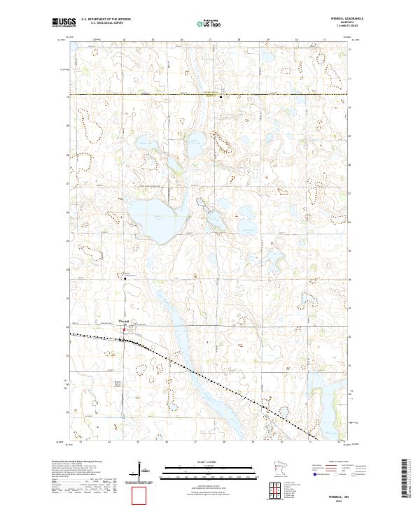 US Topo 7.5-minute map for Wendell MN