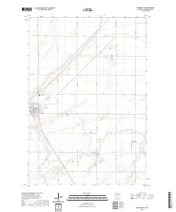 US Topo 7.5-minute map for Wheaton East MN