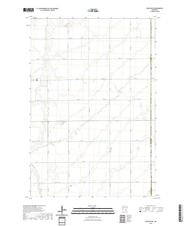 US Topo 7.5-minute map for Wheaton SE MN