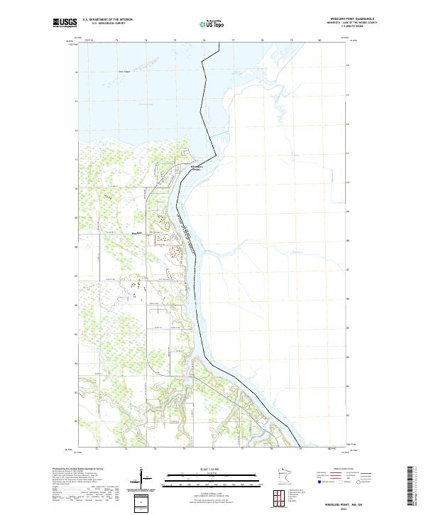 US Topo 7.5-minute map for Wheelers Point MNON