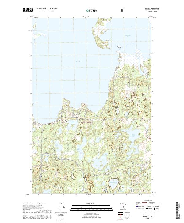 US Topo 7.5-minute map for Whipholt MN