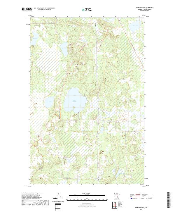 US Topo 7.5-minute map for White Elk Lake MN