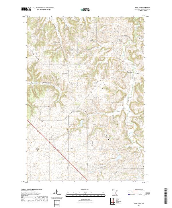 US Topo 7.5-minute map for White Rock MN
