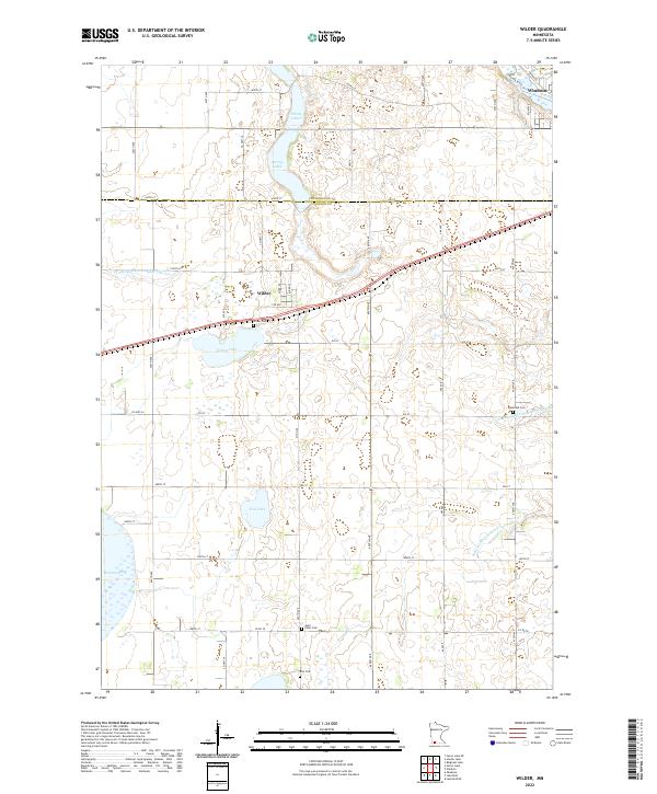 US Topo 7.5-minute map for Wilder MN