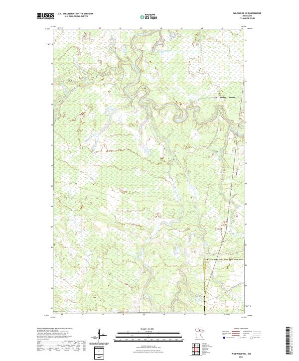 US Topo 7.5-minute map for Wildwood NE MN