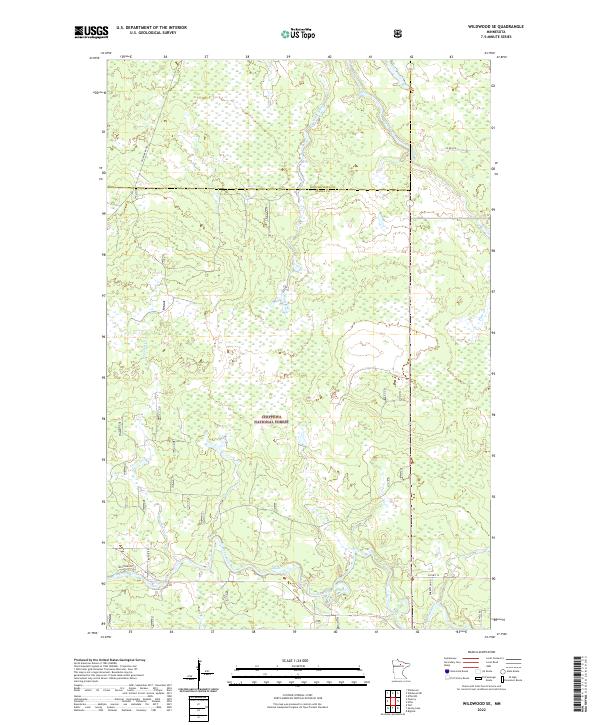 US Topo 7.5-minute map for Wildwood SE MN