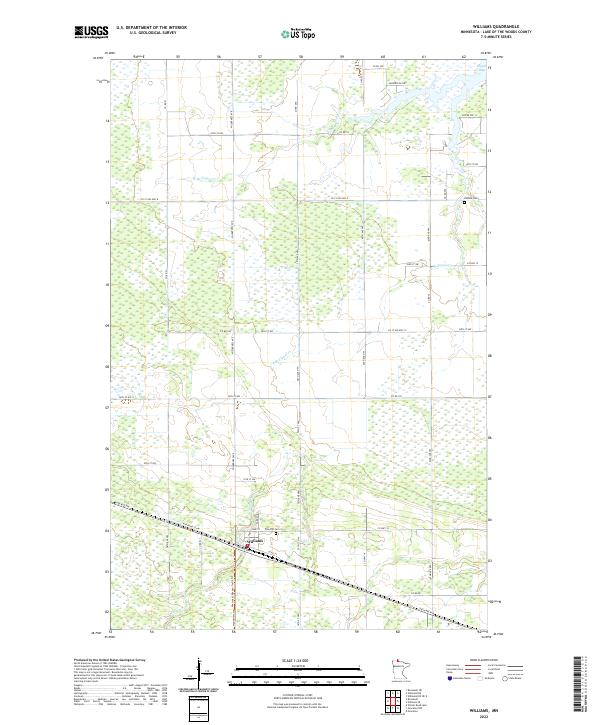 US Topo 7.5-minute map for Williams MN