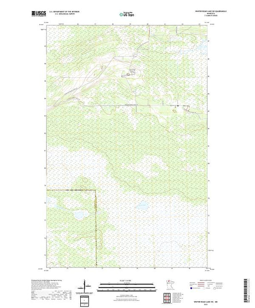 US Topo 7.5-minute map for Winter Road Lake SW MN – American Map Store