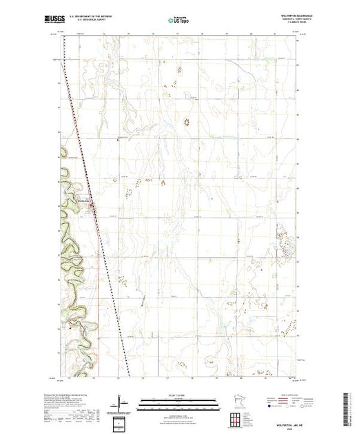 US Topo 7.5-minute map for Wolverton MNND – American Map Store