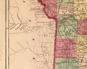 Lloyd's Official Map of Missouri, 1861