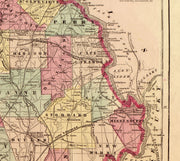 Lloyd's Official Map of Missouri, 1861