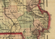 New Commercial & Topographic RailRoad Map and Guide of Missouri, 1872
