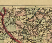 New Commercial & Topographic RailRoad Map and Guide of Missouri, 1872