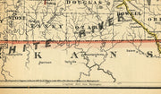 Commisioners Offficial Railway Map of Missouri, 1888