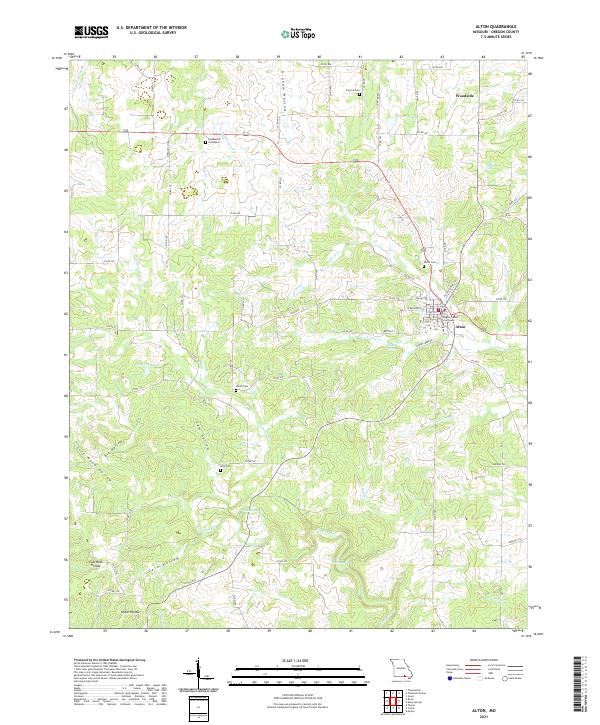 USGS US Topo 7.5-minute map for Alton MO 2021