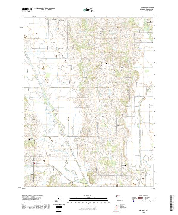 USGS US Topo 7.5-minute map for Brimson MO 2021