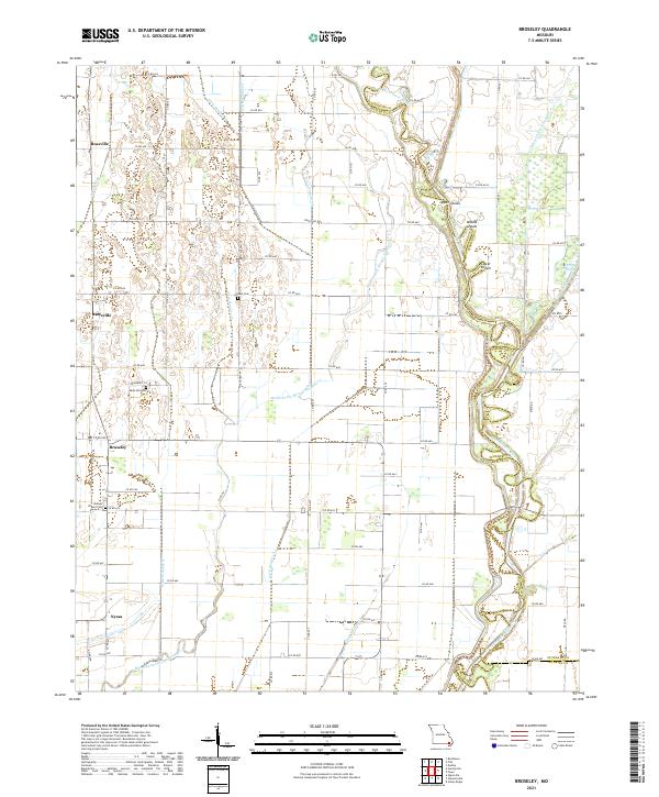 USGS US Topo 7.5-minute map for Broseley MO 2021