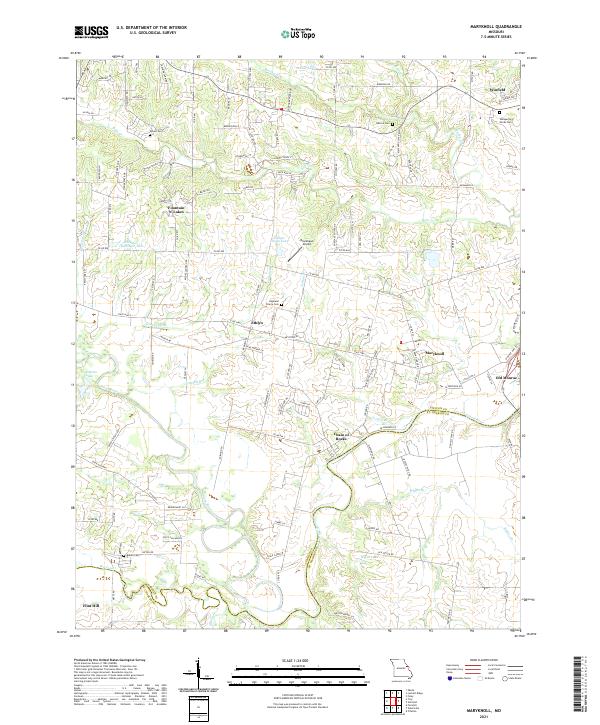 USGS US Topo 7.5-minute map for Maryknoll MO 2021