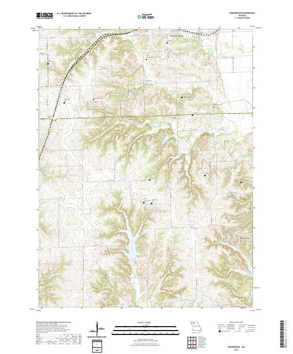 USGS US Topo 7.5-minute map for Shearwood MO 2021