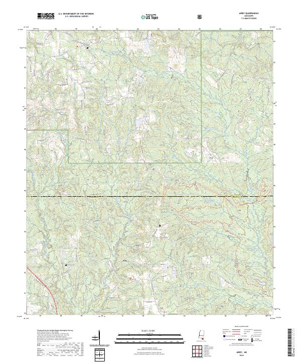 US Topo 7.5-minute map for Airey MS