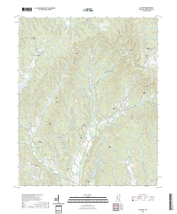 US Topo 7.5-minute map for Altitude MS