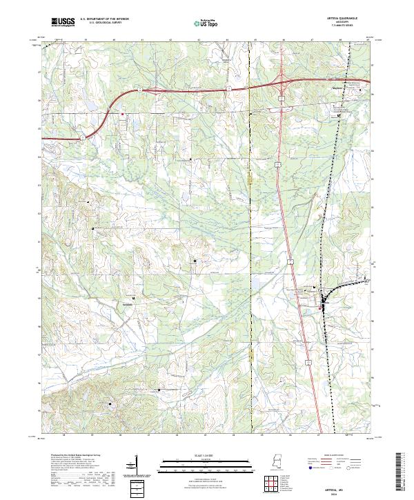 US Topo 7.5-minute map for Artesia MS