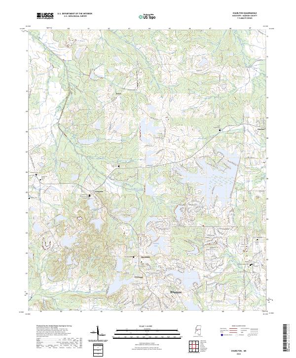 US Topo 7.5-minute map for Charlton MS