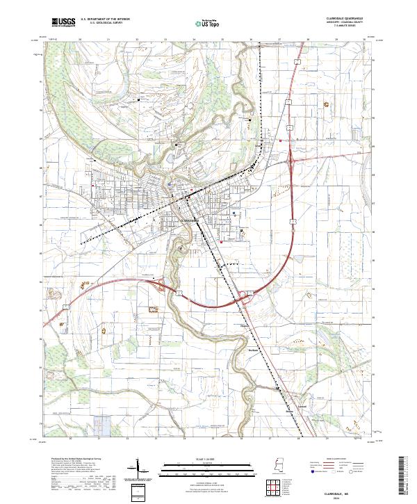 US Topo 7.5-minute map for Clarksdale MS