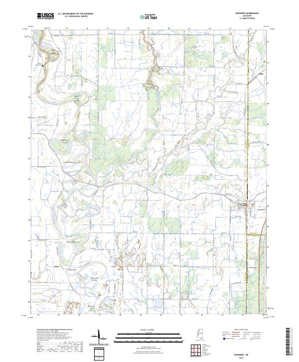 US Topo 7.5-minute map for Crowder MS