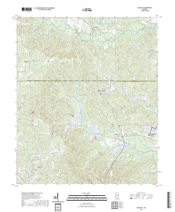 US Topo 7.5-minute map for Daleville MS