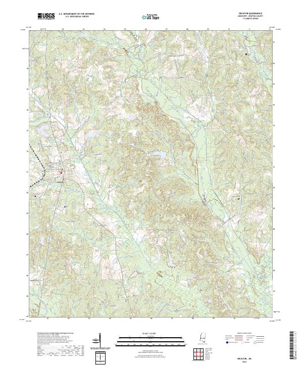 US Topo 7.5-minute map for Decatur MS