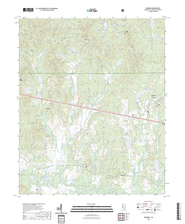 US Topo 7.5-minute map for Denmark MS