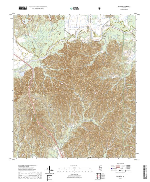 US Topo 7.5-minute map for Doloroso MS