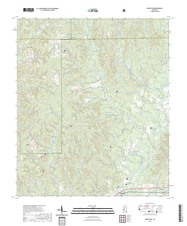 US Topo 7.5-minute map for Eddiceton MS