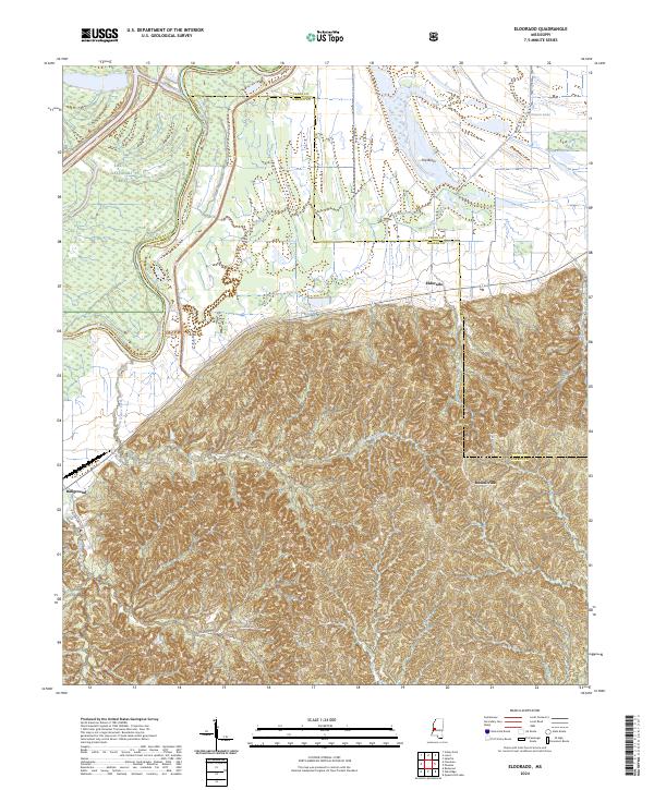 US Topo 7.5-minute map for Eldorado MS