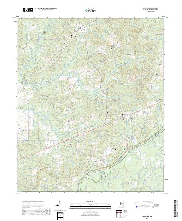 US Topo 7.5-minute map for Farmhaven MS