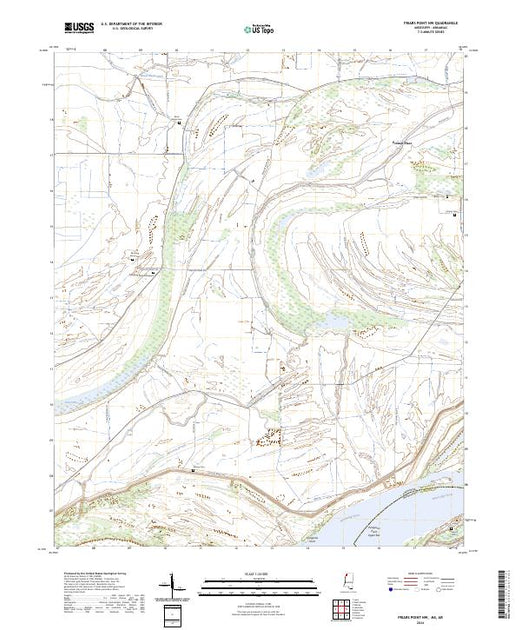 US Topo 7.5-minute map for Friars Point NW MSAR – American Map Store