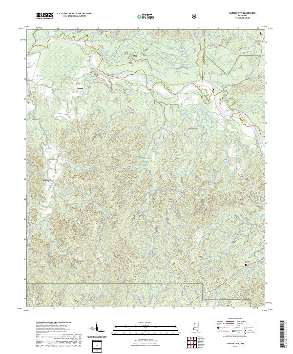 US Topo 7.5-minute map for Garden City MS