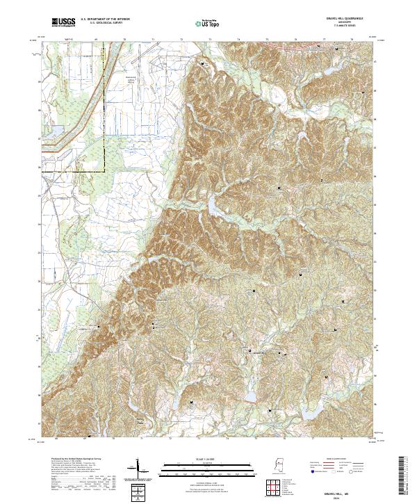 US Topo 7.5-minute map for Gravel Hill MS