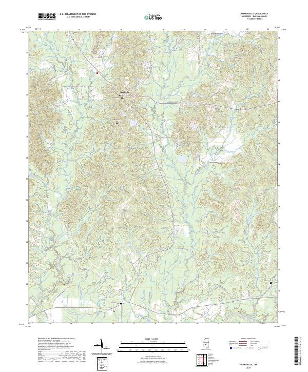 US Topo 7.5-minute map for Harrisville MS