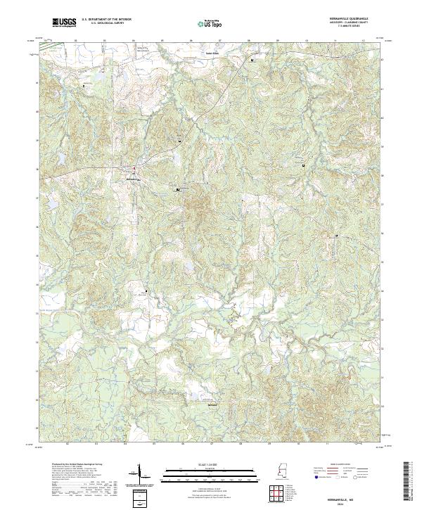 US Topo 7.5-minute map for Hermanville MS