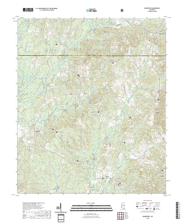 US Topo 7.5-minute map for Homewood MS