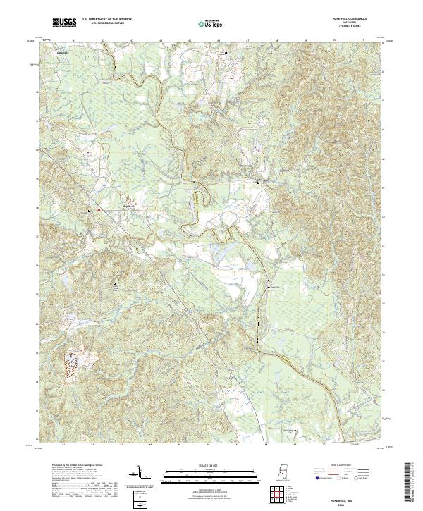 US Topo 7.5-minute map for Hopewell MS