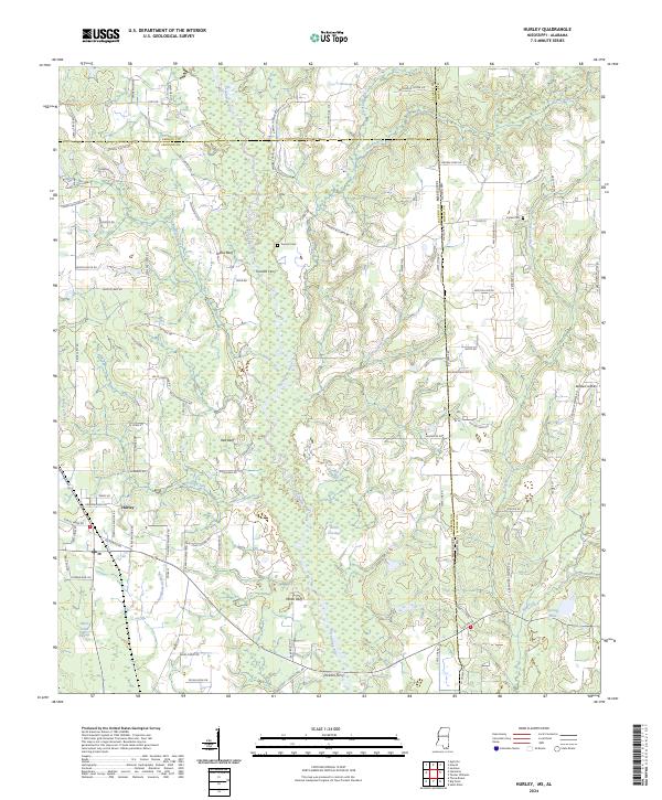 US Topo 7.5-minute map for Hurley MSAL
