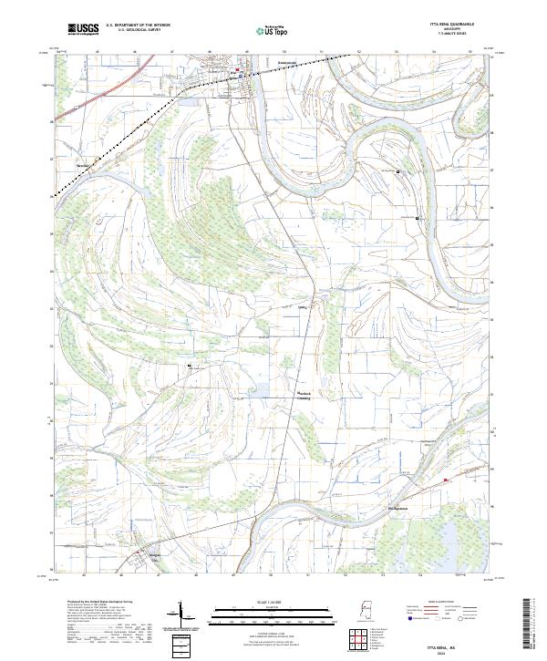 US Topo 7.5-minute map for Itta Bena MS